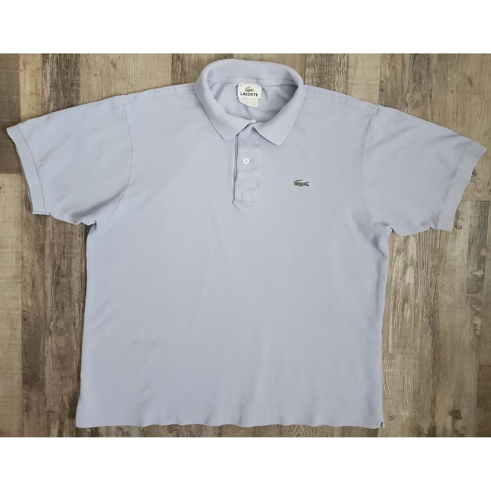 Lacoste Polo Shirt Mens 5 Light Blue Short Sleeve Cotton Pique Logo 5191L